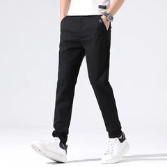 Threebooy  Spring Summer All-match Men Suit Pants Business Office Korean Streetwear Fashion Male Clothing Slim Casual Straight Trousers 38