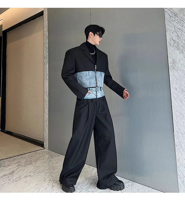Threebooy Men's Contemporary Denim 2-Piece Set
