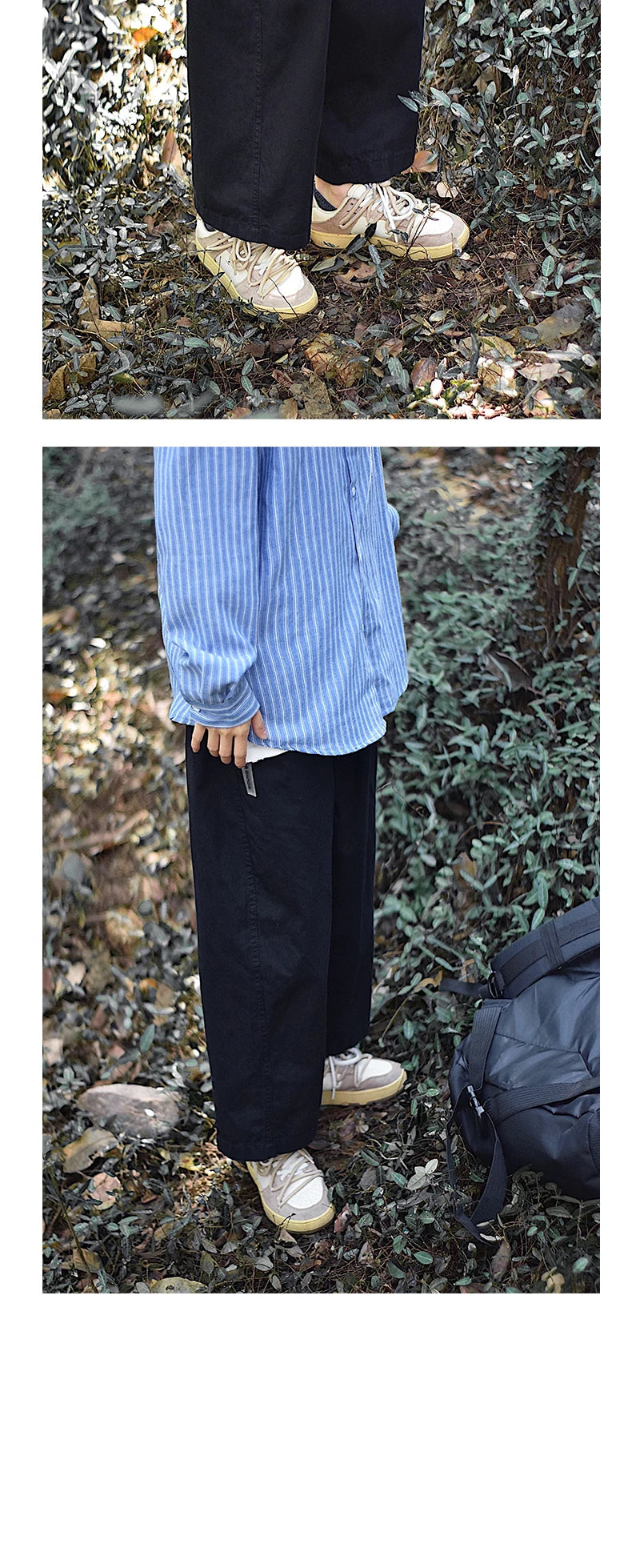 Threebooy Japanese Retro Work Pants Men Women Cargo Wear Casual Pants Loose Wide-leg Pants Casual Straight-leg Trendy High-end Trousers