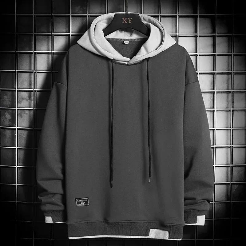 Threebooy Men Hoodies Harajuku Hip Hop Sweatshirt Casual Oversized Hoodie Men Hooded Pullover Tops 2021 Mens Sportswear Hoodies Clothing