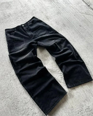 Threebooy  Y2K Baggy Jeans Harajuku vintage cherry blossom Embroidery high quality jeans streetwear Hip Hop gothic men women wide leg jeans