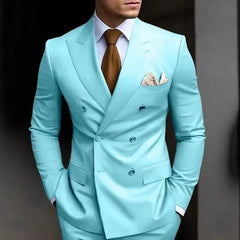Threebooy  Luxury Fashion Light Suit Suit Men's Banquet Daily Casual Business