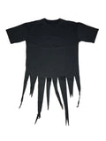 Threebooy Black Darkwear Harajuku Alternative Irregular Clothing for Men Short Sleeve T-shirt Summer Japanese Streetwear Hip Hop