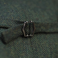 Threebooy  Men Vest Army Green Herringbone Double Button With Lapel Waistcoat For Wedding Business Office Work Daily Casual Men Suit Vest
