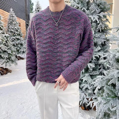 Threebooy  New Autumn Winter Simple Inner Sweater Fashion Casual Versatile Masculine Pullovers