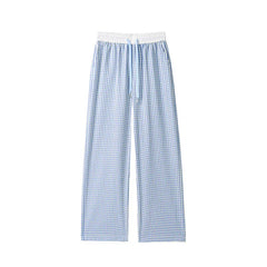 Threebooy Summer Casual Pants Men Fashion Oversized Wide Leg Pants Men Streetwear Hip-hop Loose Plaid Pants Mens Trousers Large Size 4XL