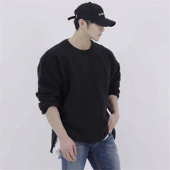 Threebooy New Men Oversized Casual Sweatshirts Summer Gym Fitness Bodybuilding Workout Shirts Men's Fashion hoodies