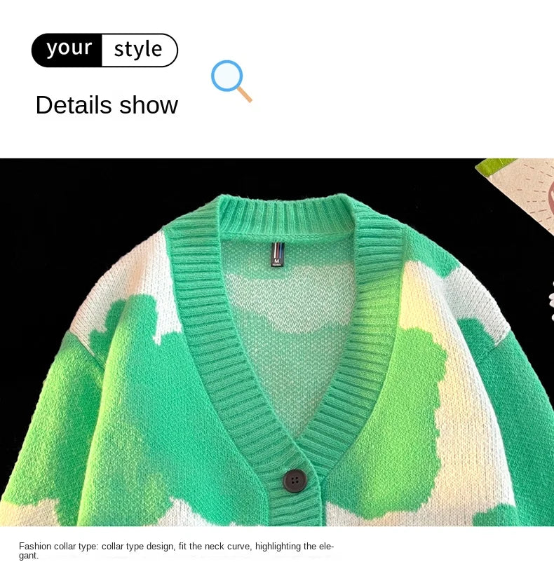 Threebooy Open Front Button V Neck Long Sleeve Sweater Women Basic Shirt Men Warm Soft Coat Autumn Winter Tops Casual Knit Jacket Cardigan