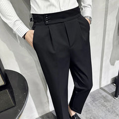 Threebooy Men Spring Autumn Suits Pants Male Formal Wear Boutique Trousers Quality Men British Style Business Casual Loose Suits Pants