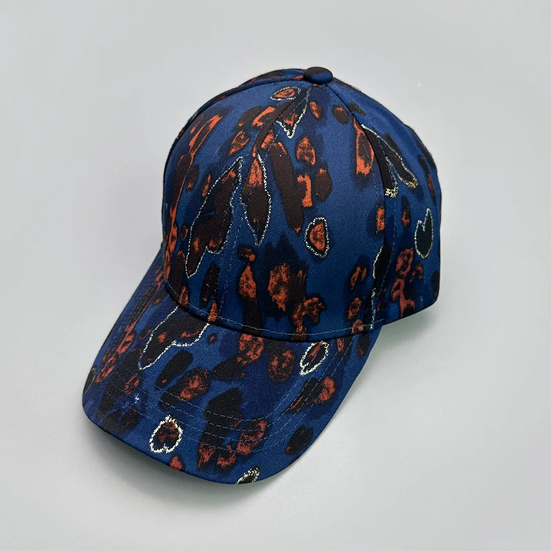 Threebooy  Graffiti Leopard Stripe Print Baseball Hats New Unisex Personal Outdoor Breathable Sunshade Versatile Fashion ins Snapback Caps