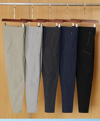 Threebooy  Summer Men Running Pants loose Straight Training Trousers Jogging Fitness Gym outdoors Zipper pocket Streetwears Sport