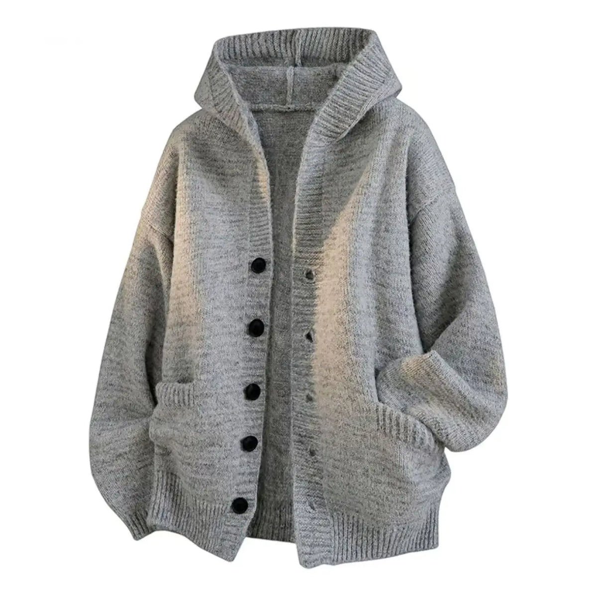 American-style autumn/winter streetwear unisex trendy hooded knit sweaters for couples with loose-fit retro Harajuku casual tops