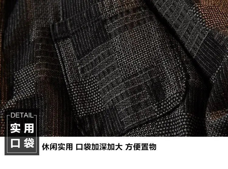 Threebooy Plaid Shirt Men's High-end Fashion Top Hong Kong Style Long-sleeved Loose Handsome Trendy Retro Shirt Casual Jacket Aesthetic
