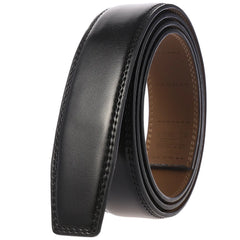 Threebooy  Black Brown 100-130cm No Buckle 3.5 cm Width Belt Straps Without Automatic Buckle Waist Belts