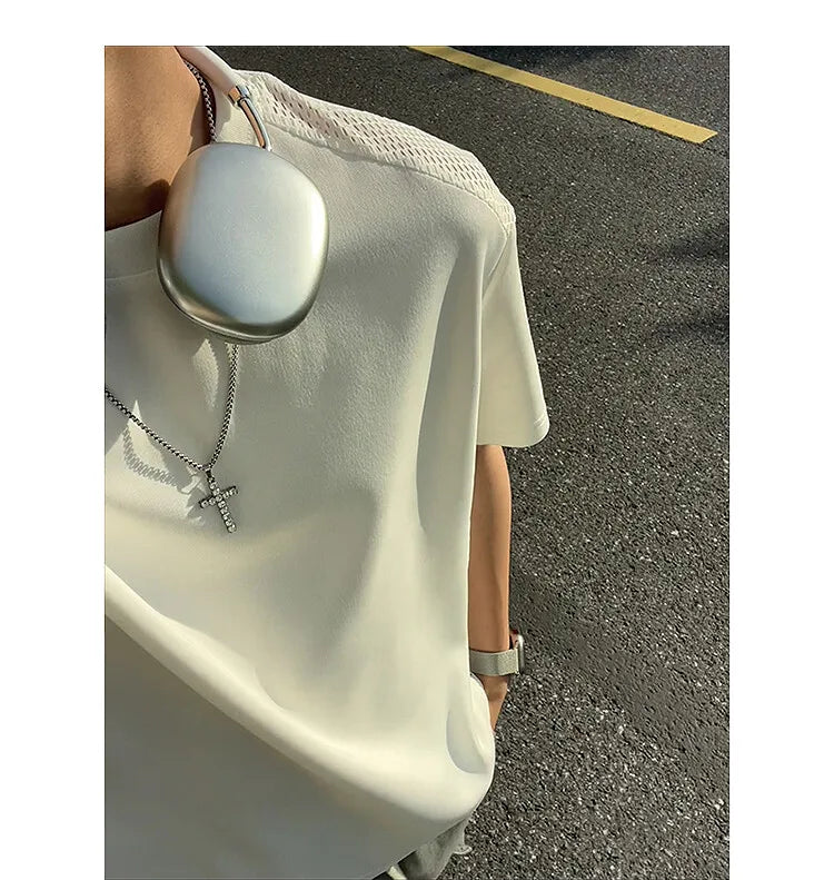 Threebooy Short Sleeve Slim Fit Tshirt men Breathable Design Trendy Fashion Summer Casual Comfort Lightweight Ventilation Style Streetwear