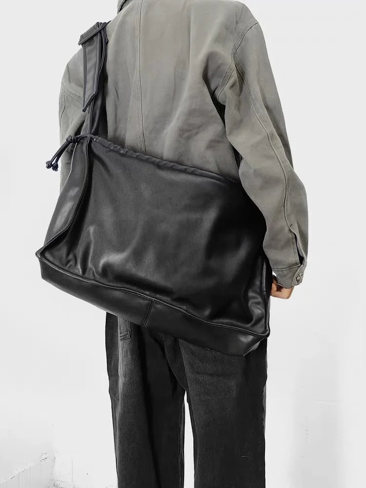 Threebooy  Niche Design Crossbody Drawstring Shoulder Computer Bags New High-capacity Commuting Bag