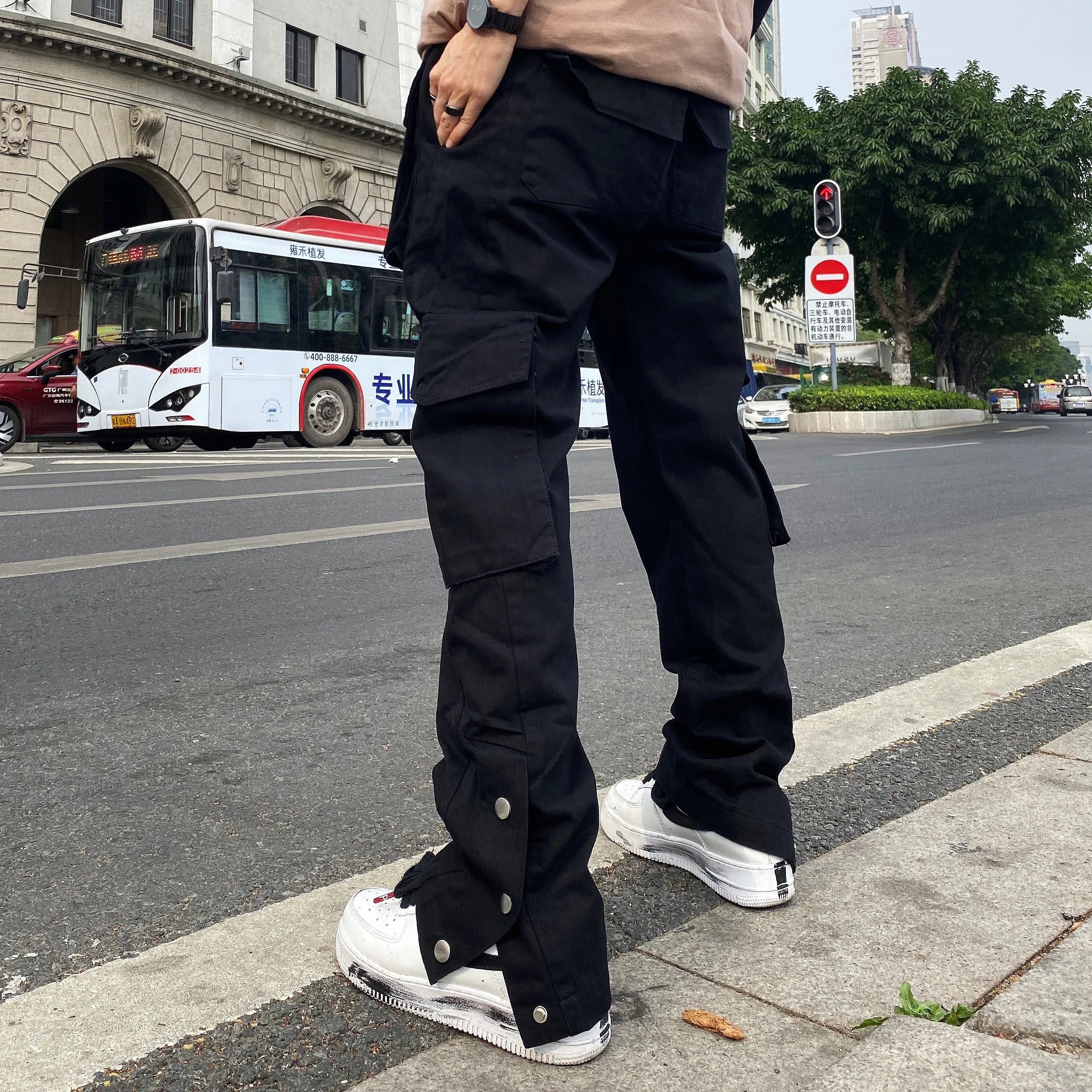 Threebooy Oversize Pants Cargo Y2k Sweatpants Male Men Trousers Man Casual Black Men's Hip Hop Trendyol Baggy Women's Fashion