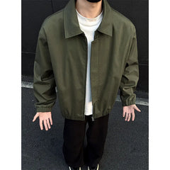 Threebooy Spring Short Jacket Men Fashion Green Black Jacket Men Streetwear Hip-hop Loose Bomber Jacket Mens Casual Jackets Coat M-3XL