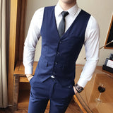 Threebooy New Arrival Dress Vests For Men Slim Fit Mens Suit Vest Male Waistcoat Gilet Homme Casual Sleeveless Formal Business Jacket