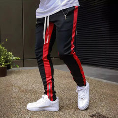 Threebooy  Spring New Men's Fashion Leisure Sports and Fitness Pants Fashion Hip Hop Jogging Pants Streetwear Elastic Sports Pants