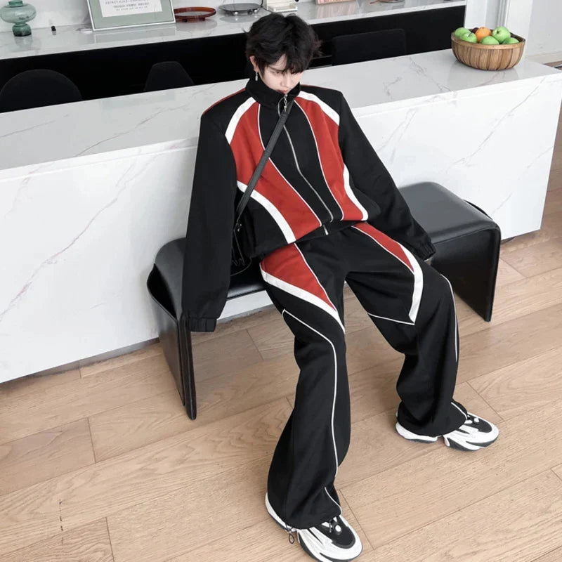 Threebooy Men's Chromatic Triad Sweatsuit Set