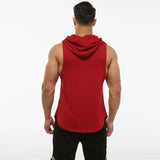 Threebooy Sleeveless Hoodie Gym Men's Vest Sports Bodybuilding Fitness Summer Cotton Basketball Mens Fashion Casual T Shirts Tank Tops