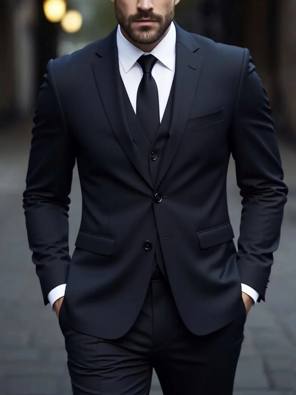 Threebooy  Men's Three-Piece White Suit, Anti-Wrinkle, No-Iron, Anti-Stick Fur Business Formal Suit, Four-Season Workplace Work Clothing Dr