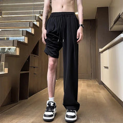 Threebooy Trousers Male Sports Pants Straight Draped Wide Leg Autumn And Winter Original Hot Original Hot Luxury Retro Men's Sweatpants