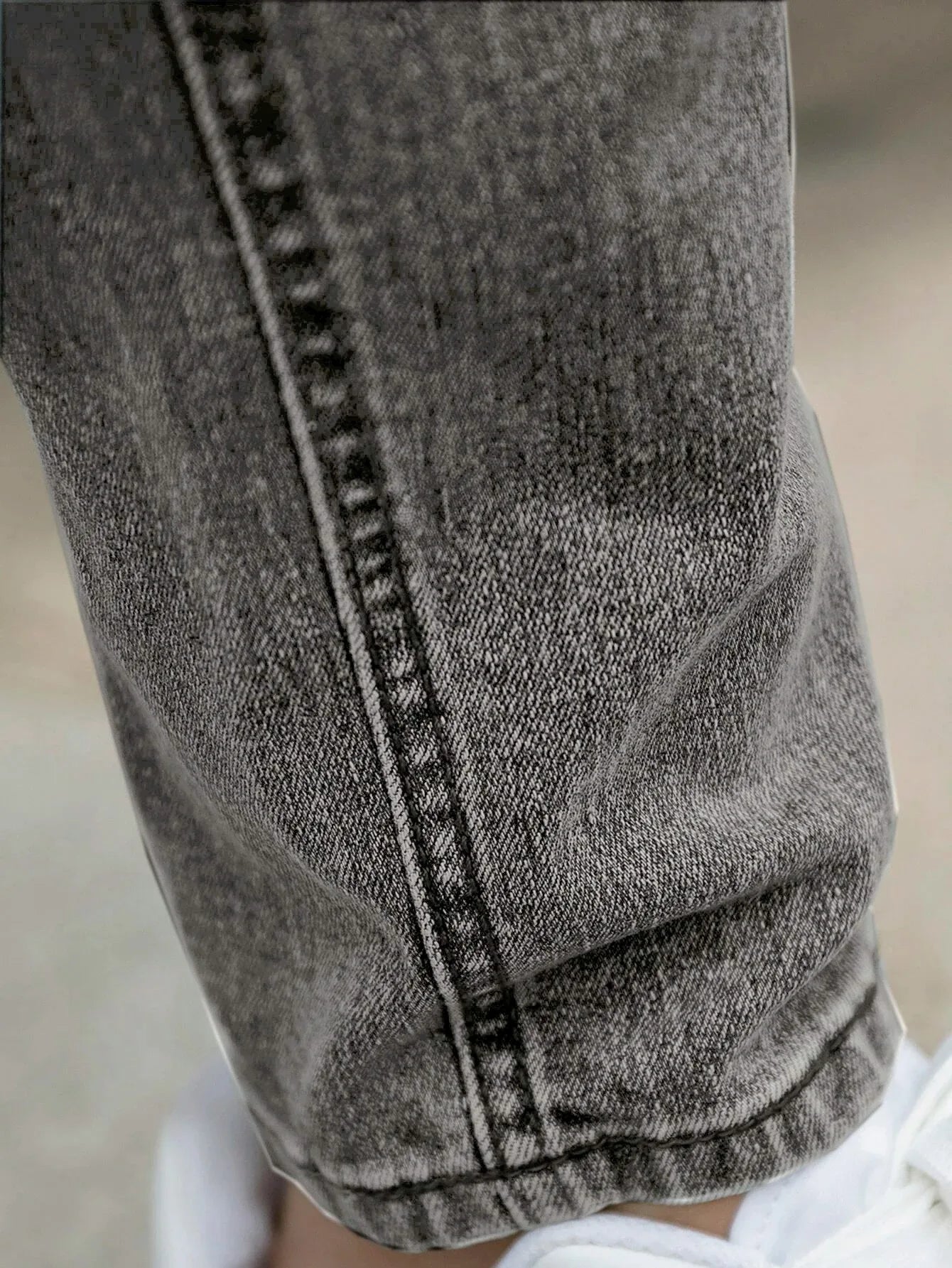 Threebooy  1 Piece of Men's Four-Season Snowflake Washed Fashion Jeans, Stretch Slim Fit Light Gray Dark Black Casual Denim Pants, Normcore and Fashionable, Suitable for Everyday Wear