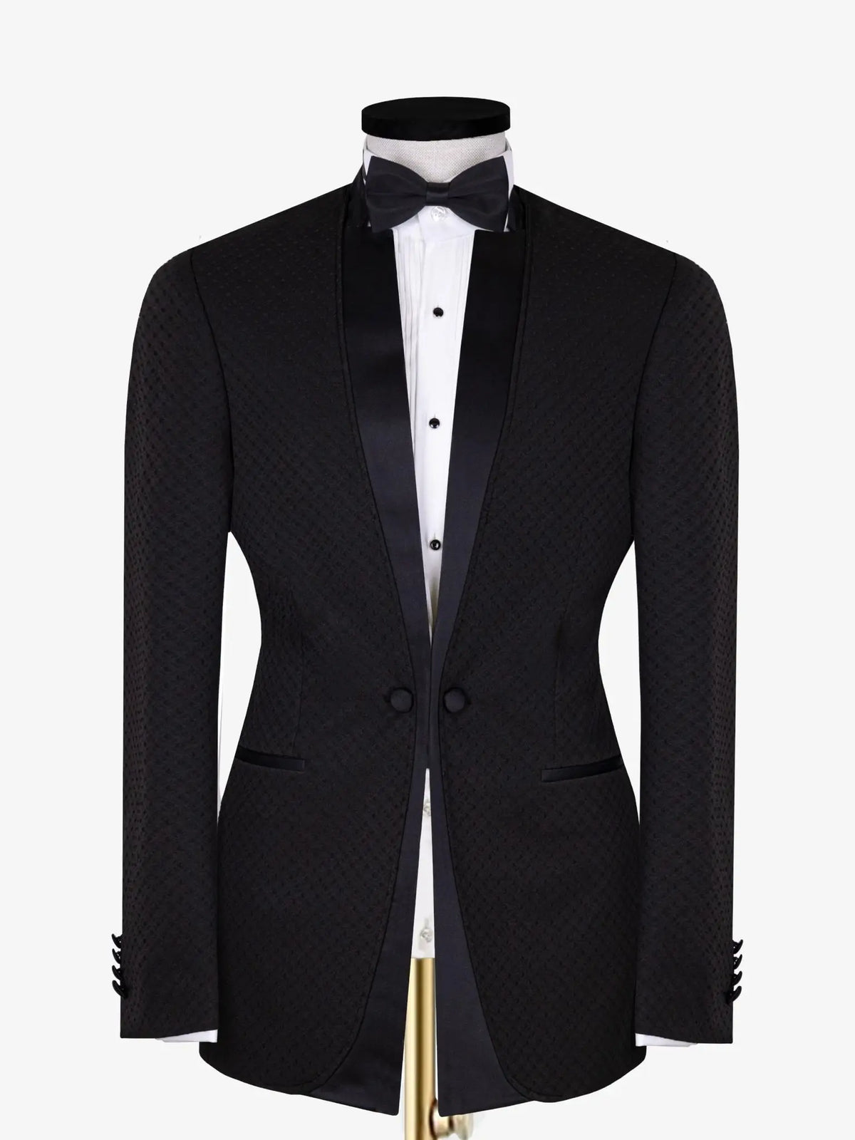 Threebooy  Men's Suit 2 Pieces Blazer Pants Bow Collar One Button Sheer Lapel Wedding Work Wear Business Formal