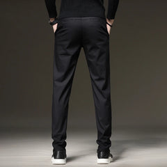 Threebooy  Men's Clothing New Casual Pants Solid Color Slim Comfortable Business Fashion Classic Korean Little Feet Trousers Male