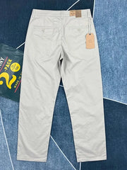 Threebooy  Spring Autumn Pure Cotton Straight Leg Casual Pants Men's American Retro  Color Slim Fit Workwear High End Nine Points
