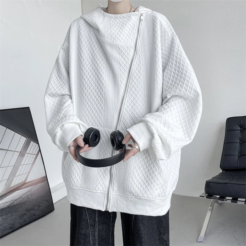 Threebooy Oversize Sweatshirts Man Original Brands Hoodie Embossing Sweatshirts for Men Zip Up Hoodies Men's Spring Clothes Clothing