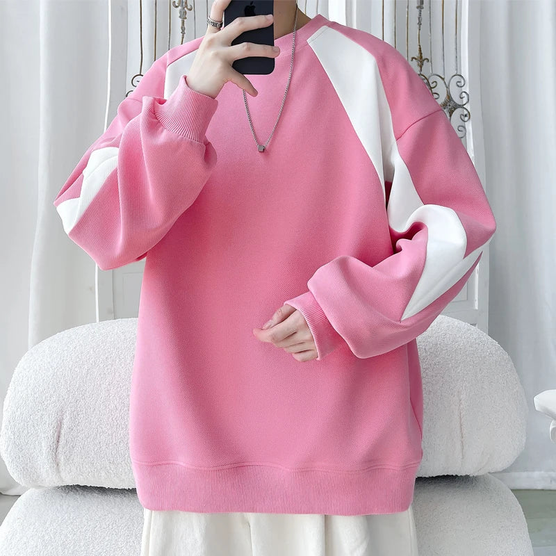 Threebooy  Autumn Hoodie Men Fashion Oversized Sweatshirt Men Sports Tops Streetwear Hip-hop Loose Round Neck Hoodie Mens Hoody M-3XL