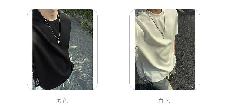 Threebooy Short Sleeve Slim Fit Tshirt men Breathable Design Trendy Fashion Summer Casual Comfort Lightweight Ventilation Style Streetwear