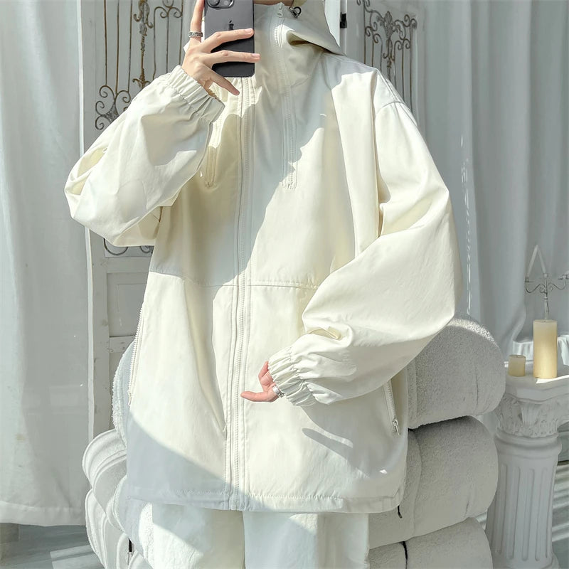 Threebooy Men's Korean Style Clothes Men's Coats Models 2024 Harajuku Original Clothing Outerwear Spring Jackets Popular