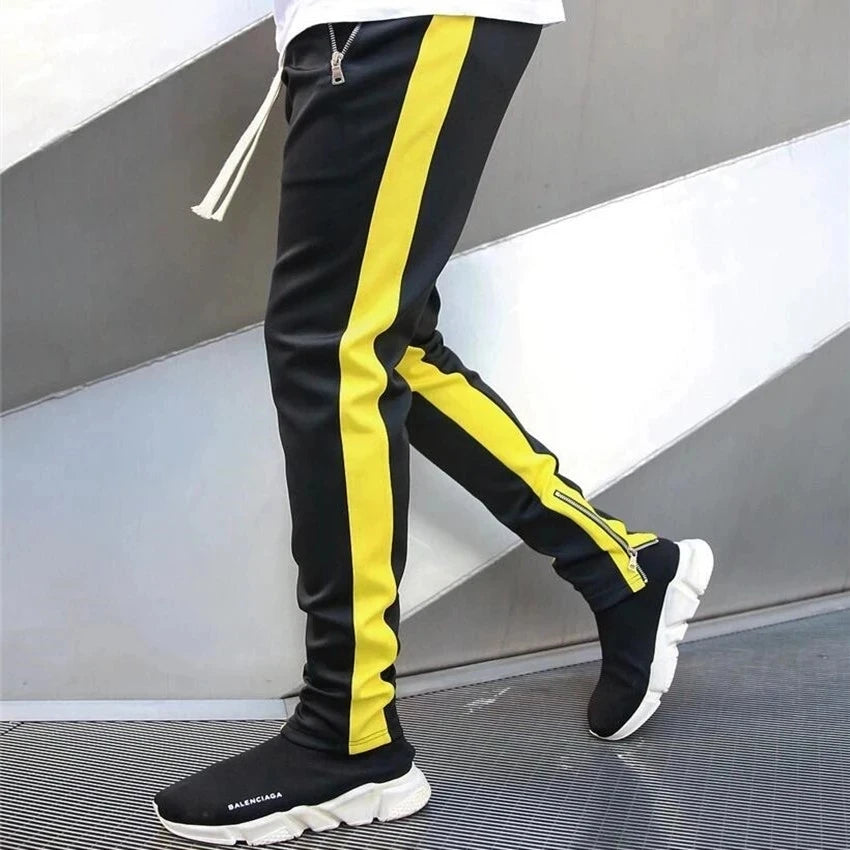 Threebooy Mens Joggers Casual Pants Fitness Men Sportswear Tracksuit Bottoms Skinny Sweatpants Trousers Black Gyms Jogger Track Pants