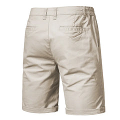 Threebooy Men's Summer Slim-fit British Shorts Light Luxury Stylish Popular Clothes Leisure Cargos Streetwear Button-down Half-pants 30-38