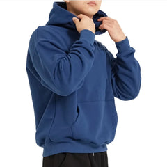 Threebooy High quality men's hoodie Autumn Winter Casual Loose Hoodie Men Cotton Sweatshirt Fitness Sportswear Male Solid Pullover Tops