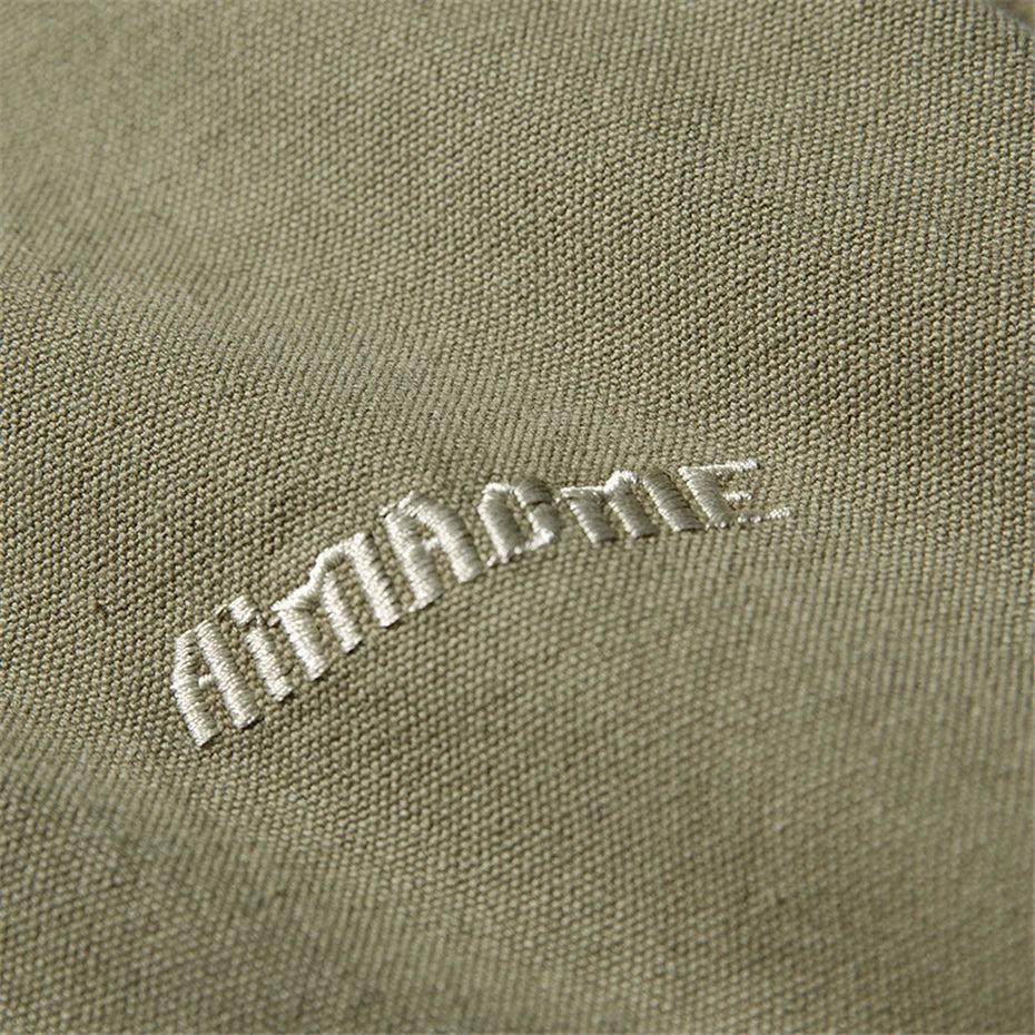Threebooy Vintage Embroidery Cargo Jacket Mens Streetwear Punk Y2k Casual Coats Oversized Harajuku Loose Hip Hop Zip Up Jackets Male