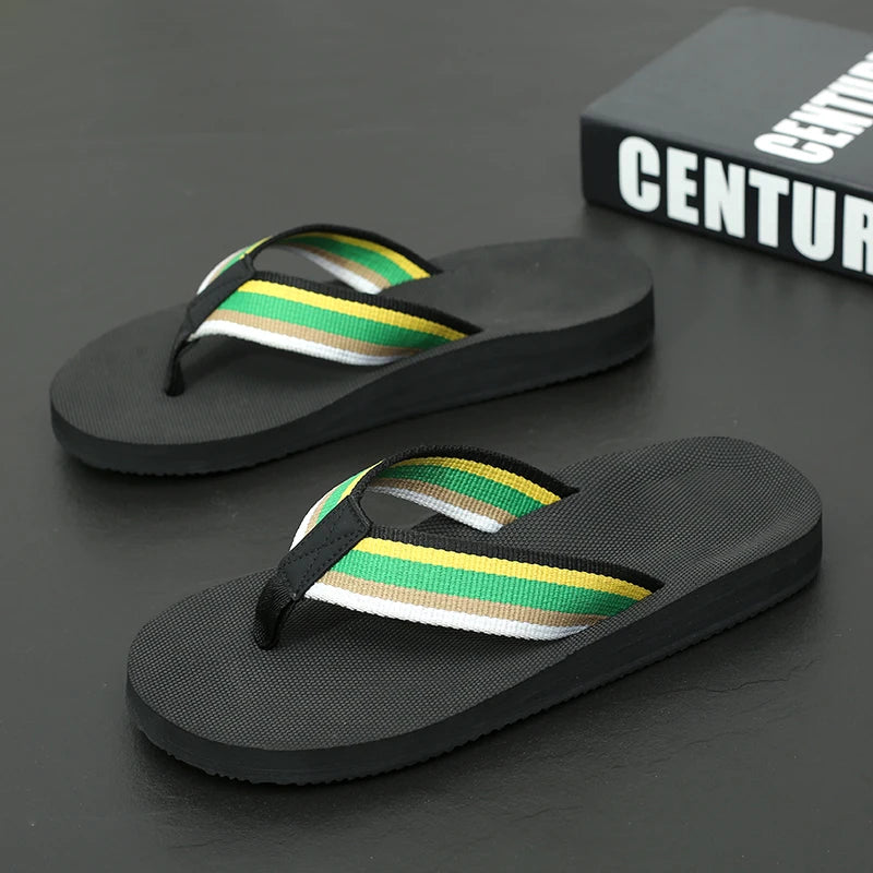 Threebooy  Fashion Slippers Mens Flip Flops Hot Sale Big Size 48 49 50 Casual Non Slip Holiday Beach Shoes Indoor Outdoor Chanclas Hombre