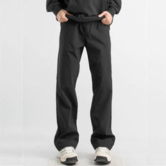 Threebooy  Men's Men's Trousers Casual Straight Pants Sports Long Trousers Men's Trendy Black Storm Pants Windproof
