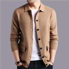 Threebooy  Clothing Fashion Male High Quality Leisure Cardigan Knitting Sweater/Men's Slim Fit Knit Shirts/clothing Size S-3XL