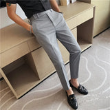 Threebooy Wedding Dress Pants for Men Business Suit Pant Casual Slim Formal Pants Pantalon Costume Men Suit Trousers Plus size 29-36