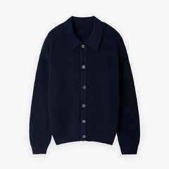 Threebooy  New Korean Luxury Men Cardigan Trendy Textured Long Sleeve Buttoned Korean Leisure Sweater Coats Premium Quality Knitwear M-3XL
