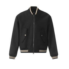 Threebooy  New American Vibe Fleeced Men Crop Jackets Luxury Harajuku Zip-up Long Sleeve Streetwear Trendy Chic Pocket Baseball Coats M-2XL