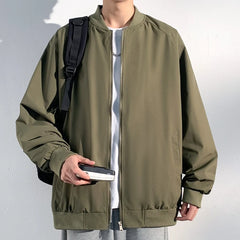 Threebooy  Spring Bomber Jacket Men Long Sleeve Baseball Jackets Men's Windbreaker Coat Zipper Jacket Male Outwear Overcoat Brand Clothing