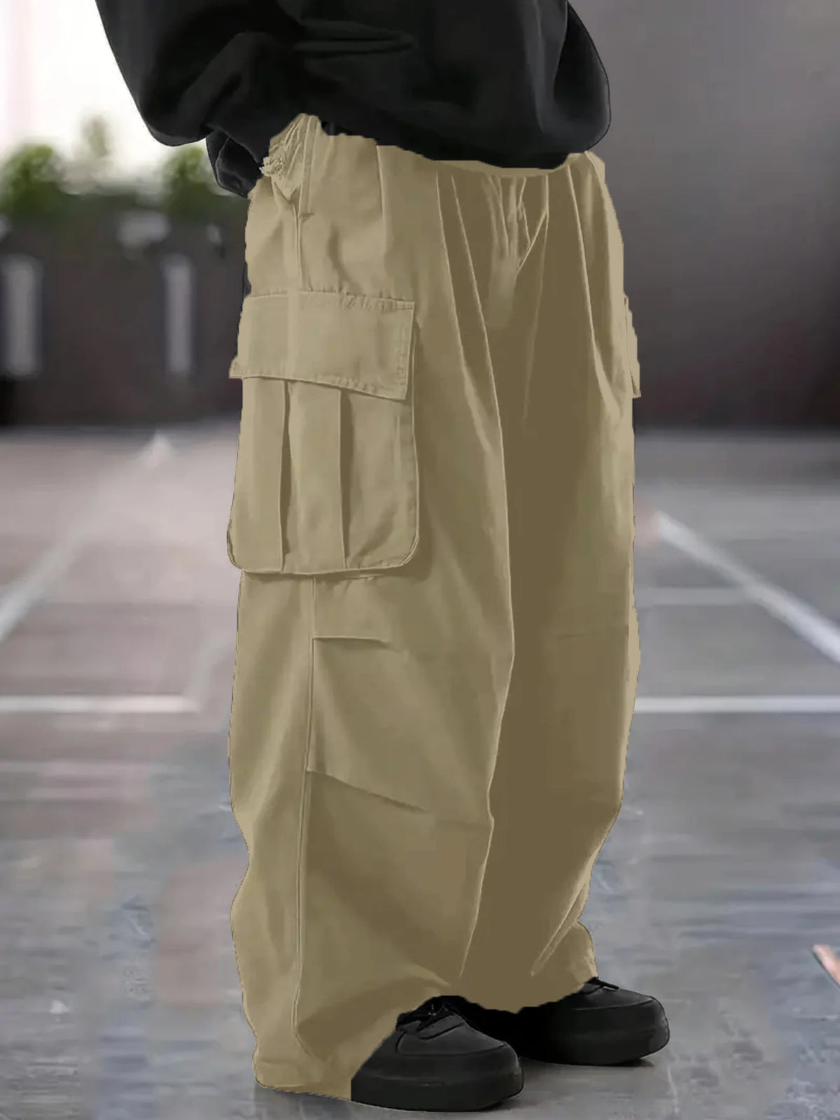 Threebooy  Four Seasons Pants Men's Work Pants Easiest for Match High Street Straight-Leg Pants Casual Fashion Easiest for Match Composite Fabric Can Be Weared All Years Suitable for Outdoor Sports Parties