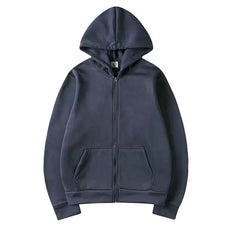 Threebooy  Mens & Womens Fall Winter Open-Front Hoodie Casual Zipper Athletic Loose Fit Outerwear