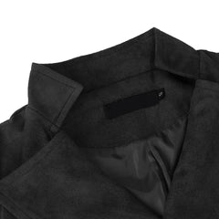 Threebooy  Men Vest Black Velvet Height Lapel Double Button Waistcoat For Wedding Banquet Business Office Casual Daily Work Men Suit Vest